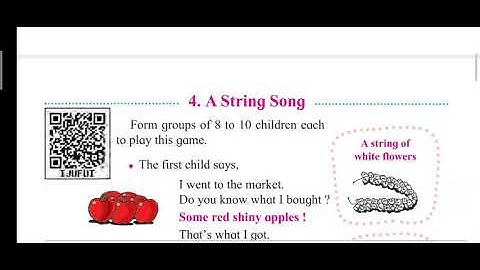 4. A string song poem std 3rd English/Maharashtra board