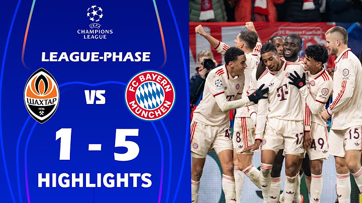 Shakhtar Donetsk gegen FC Bayern München (1:5) Highlights & Alle Tore | Champions League 2024/25