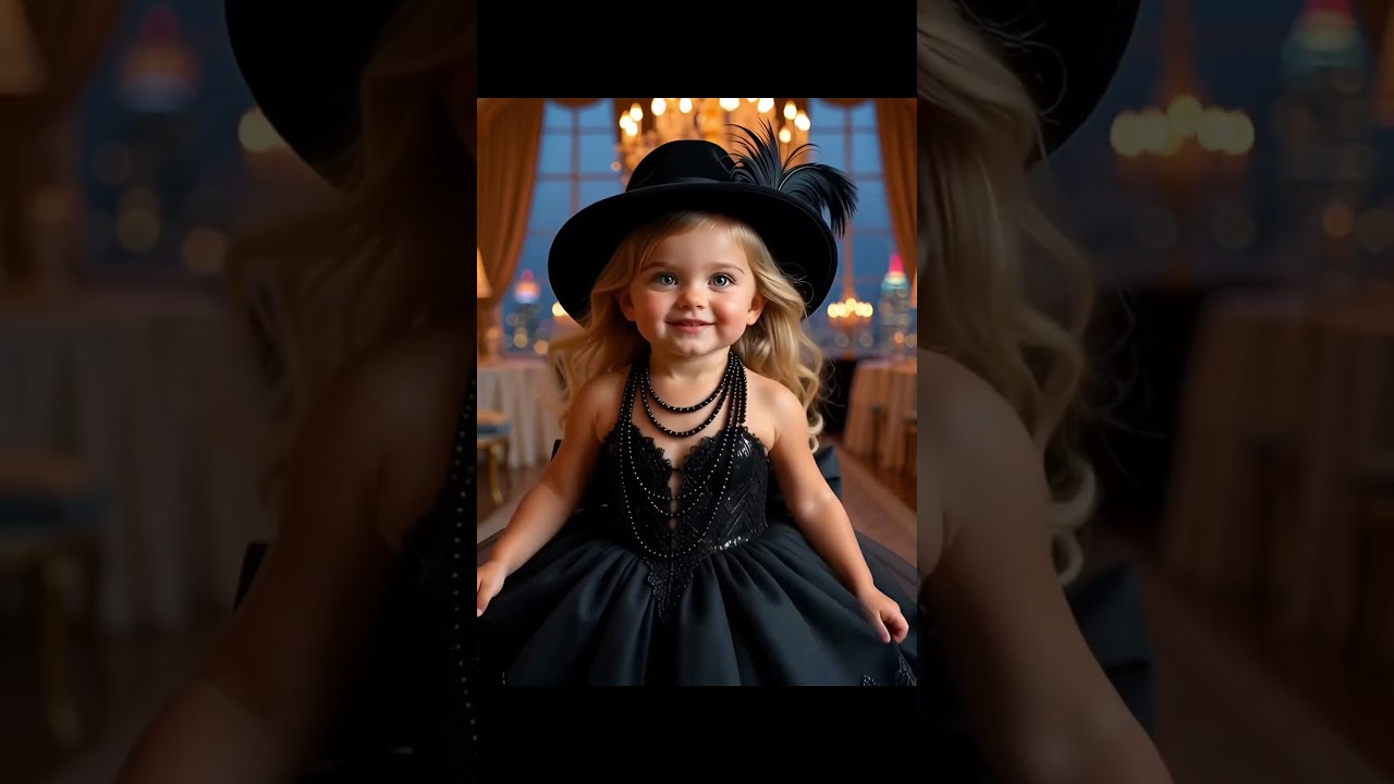 High-End Kids Fashion! Toddler Model Channels Audrey Hepburn and European Royalty!