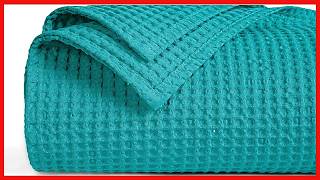 Experience Cozy Comfort with the PHF 100% Cotton Waffle Weave Blanket
