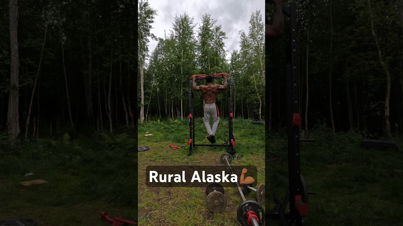 How we workout in rural Alaska 🤷🏾‍♂️ 