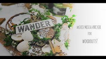 DIY Mixed media anchor on Woodouts! base