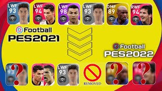 WHAT WILL HAPPEN TO ALL OUR PLAYERS IN PES 2022 MOBILE UPDATE ???? | WILL THEY REMOVED OR STAY ?????