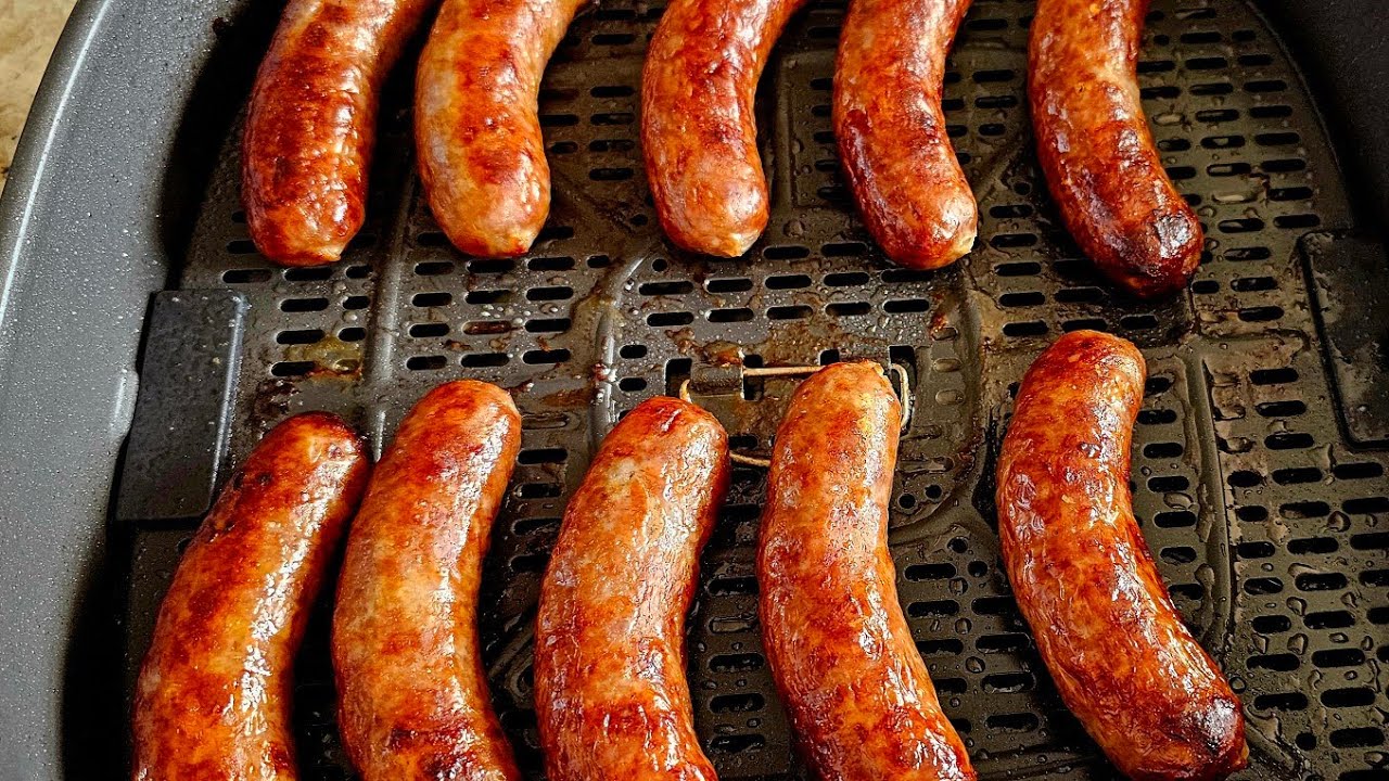 Air Fryer Bratwurst (2 packs at once) Typhur Airfryer YouTube