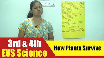 3rd & 4th EVS Science | How Plants Survive | CBSE Science Syllabus
