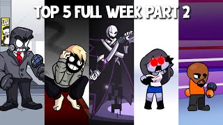 Top 5 Mods Full Week! in Anders, Brightside, X Event, Sky & Matt - Friday Night Funkin #2