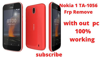 Nokia 1 TA-1056 Frp Remove without pc laptop 100%working