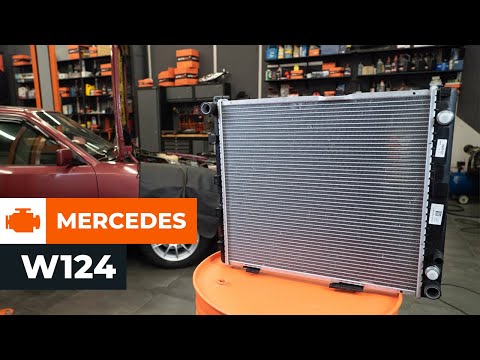 How to change engine radiator on MERCEDES W124 [TUTORIAL AUTODOC]