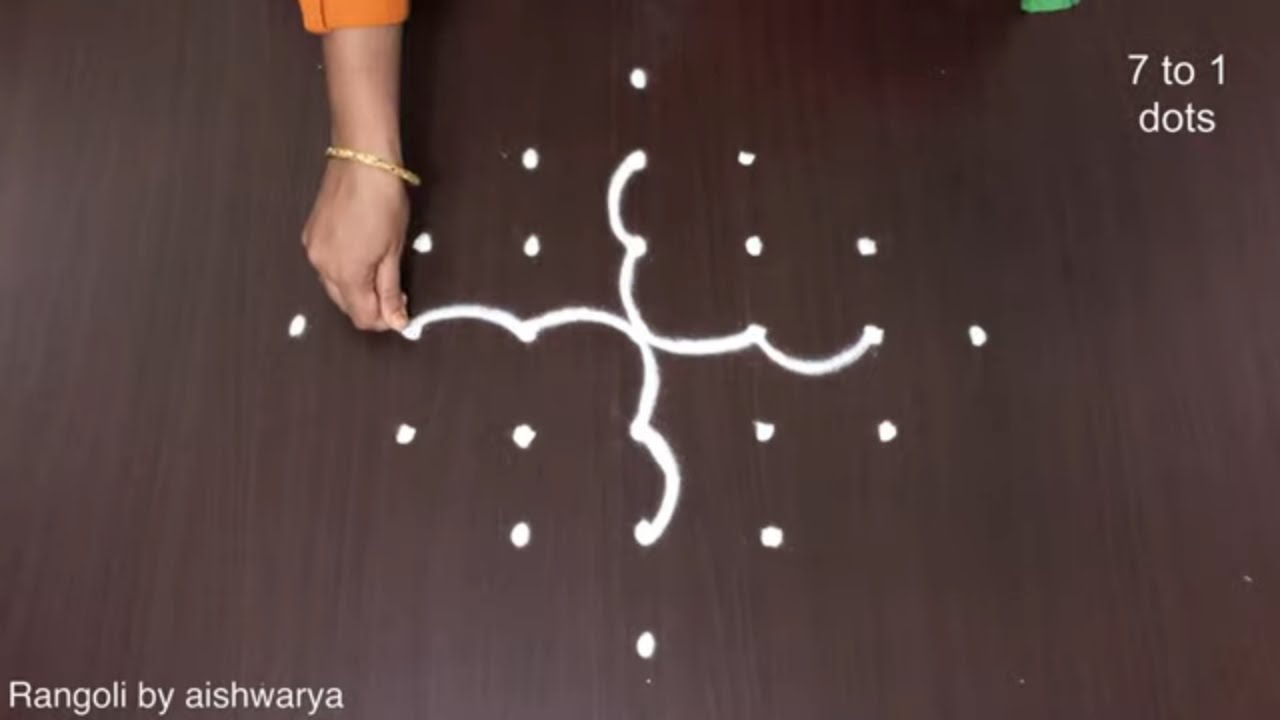 Two Butterfly Simple Rangoli