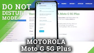 How To Enable Do Not Disturb Mode On Motorola Moto G 5G Plus Customize Do Not Disturb Mode