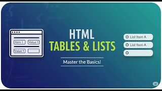 HTML Tutorial for Beginners (Part 2) | HTML Table | HTML List