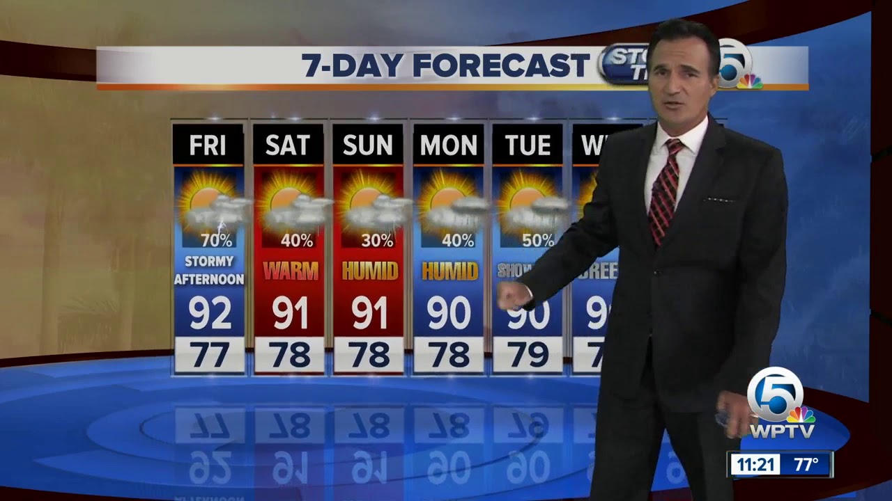 west palm beach airport car rental Latest Weather Forecast 11 p.m. Thursday