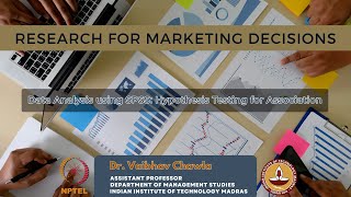 Data Analysis using SPSS: Hypothesis Testing for Association