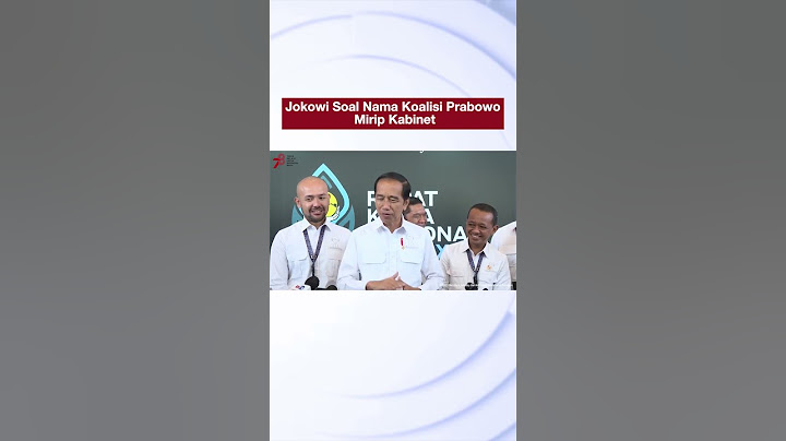 Jokowi Soal Nama Koalisi Prabowo Mirip Kabinet