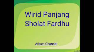 Wirid Panjang Sholat Fardhu