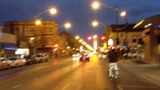 Chicago night bike ride.
