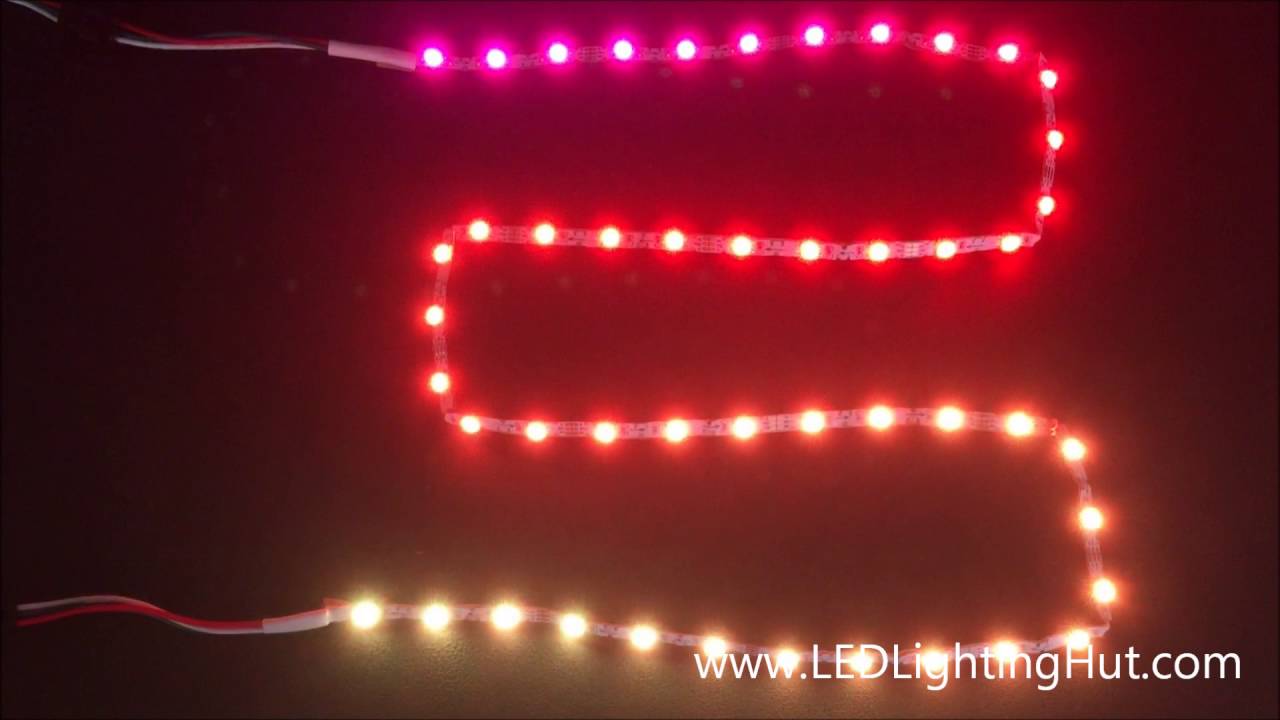 LEDLightingHut Bendable Zigzag SK6812 RGB Digital LED Strip YouTube