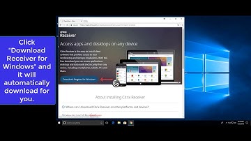 Uninstalling and Reinstalling Citrix Receiver for Windows 10