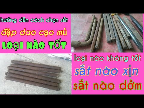Video Hướng dẫn công nhân cạo mủ cách phân biệt thép đập dao... - youtube