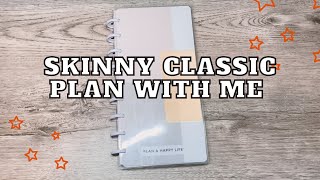 SKINNY CLASSIC HAPPY PLANNER PLAN WITH ME