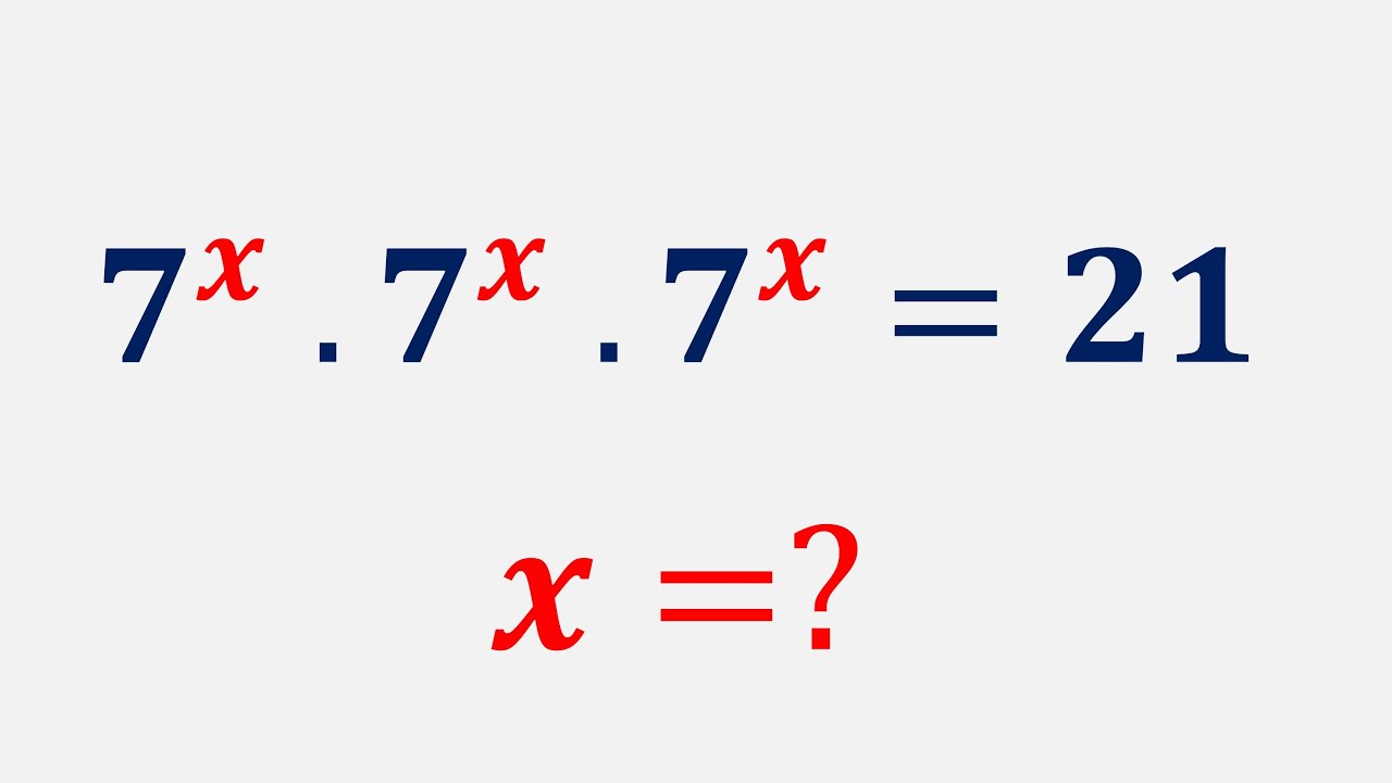 Math Olympiad | A Nice Exponential Problem | How to solve this problem ...