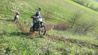 HONDA CR250F KAWASAKI KX250F HILL CLIMB