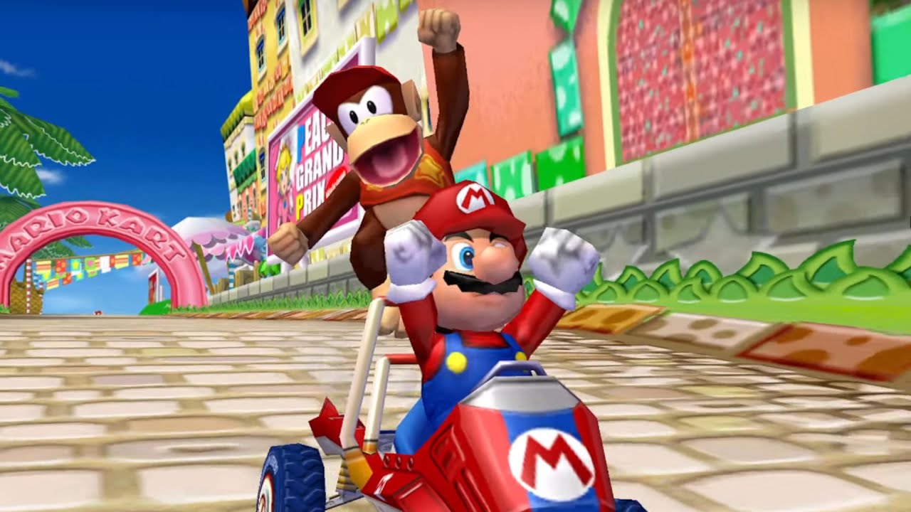 Mario Kart: Double Dash!! - 50cc Mushroom Cup Grand Prix (Mario and Diddy Kong)
