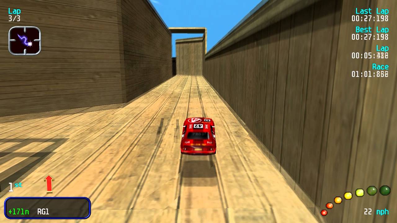 Re-Volt Walkthrough #19 - Ghost Town 1 R with Adeon