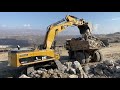 Caterpillar 385C Excavator Loading Cat 773D Dumpers - Sotiriadis/Labrianidis Mining