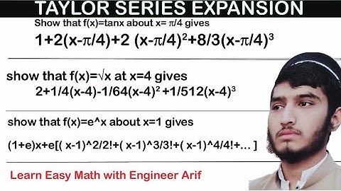 Taylor series expansion | question # 04 | exercise # 3.2 | fsc part 2 mathematics