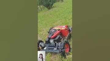 petrol cutting height 1-18 cm adjustable sharp mowing blades remote control brush cutter on tracks