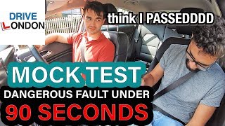 UK Driving Test  Almost Crashes into POLICE Car & thought he Passed  Learner Driver Mock Test 2019