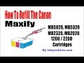 How to refill the Canon 1200 and 2200 cartridges