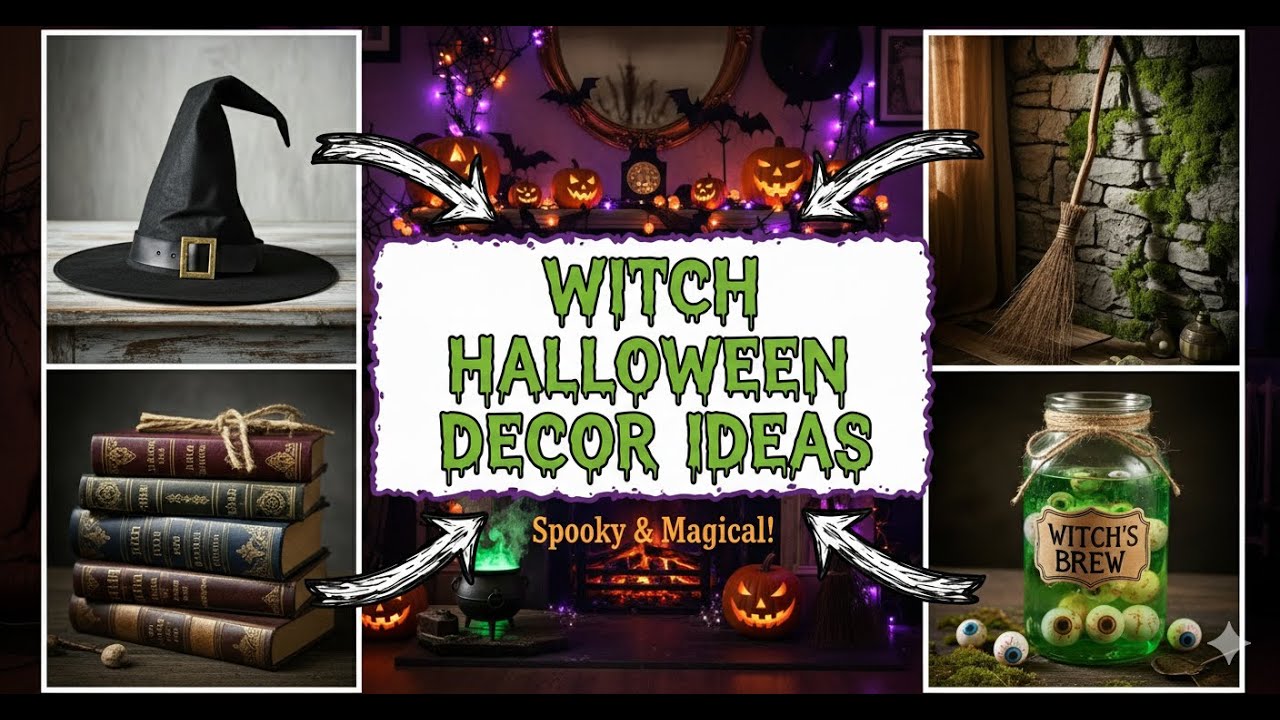 DIY Witch Halloween Decor Ideas to Transform Your Space