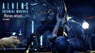 Aliens Colonial Marines Gameplay- Rhinos attack screenshot 2