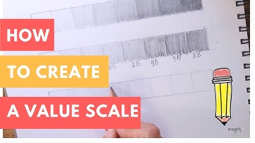 3 ways to create a value Scale, basic drawing for beginners.