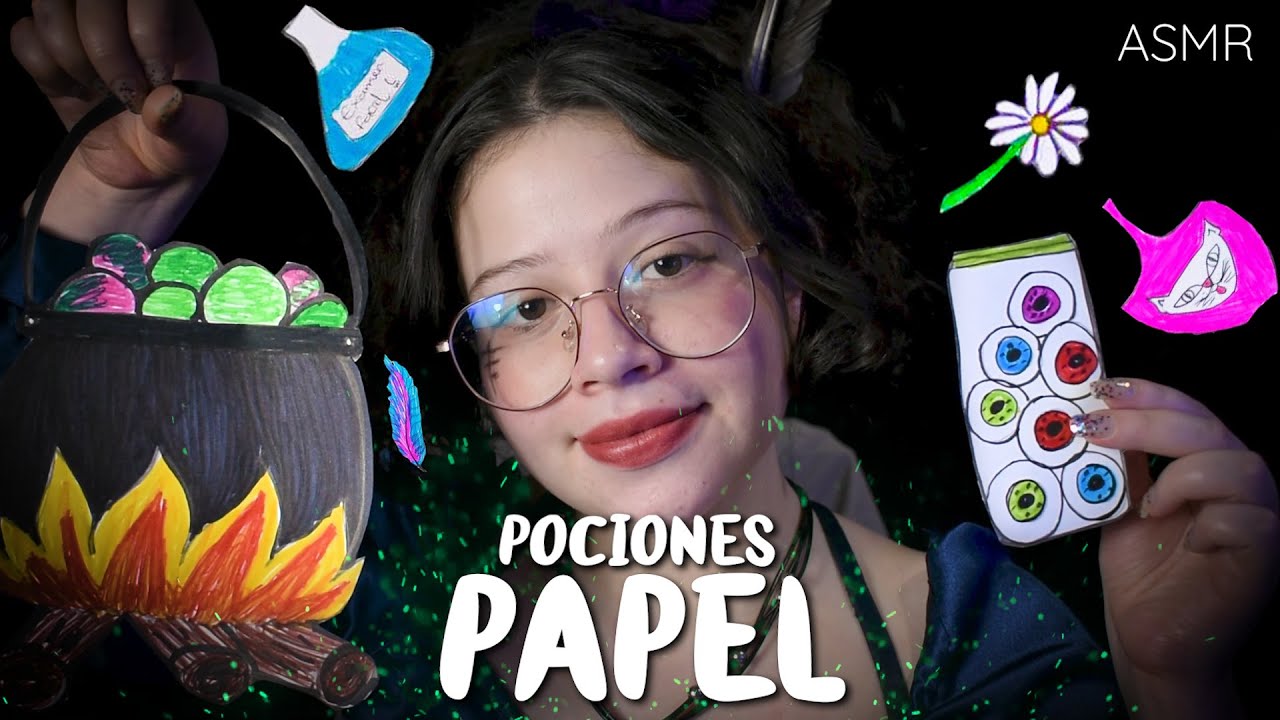 ASMR en ESPAÑOL 🧪🌹Tienda de POCIMAS con PAPEL ⚗️📝 Vivalen ASMR