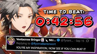 CHALLENGE: Beating Vanta's Time SOLO PEAK! 【Peak | NIJISANJI EN | Ryoma Barrenwort】