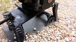 Home made vibrating compactor plate