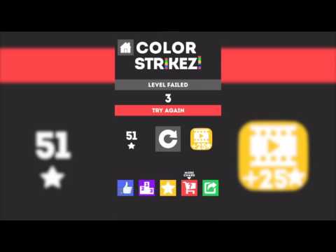 Color Strikez Gameplay Trailer - iOS and Android - Glitchy Thumbs