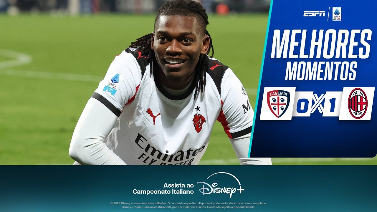 RAFAEL LEÃO FAZ GOLAÇO, E MILAN VENCE O CAGLIARI NO CAMPEONATO ITALIANO | MELHORES MOMENTOS
