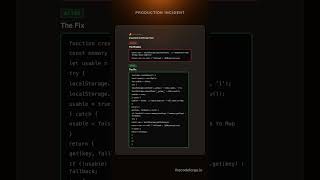 JavaScript Errors: Embedded Widget Blanked for 11% of Visitors Over One getItem #Shorts