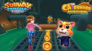 subway princess runner vs cat runner || #progammerzone#subwayprincessrunner  screenshot 4