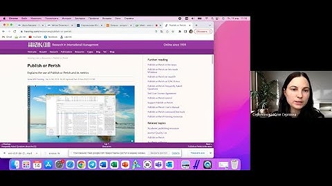 How to use Publish or Perish