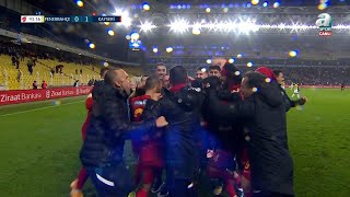 Fenerbahçe 0-1 Kayserispor Kayserisporun Ü R. Civelek Ziraat Türkiye Kupası Son 16 Turu