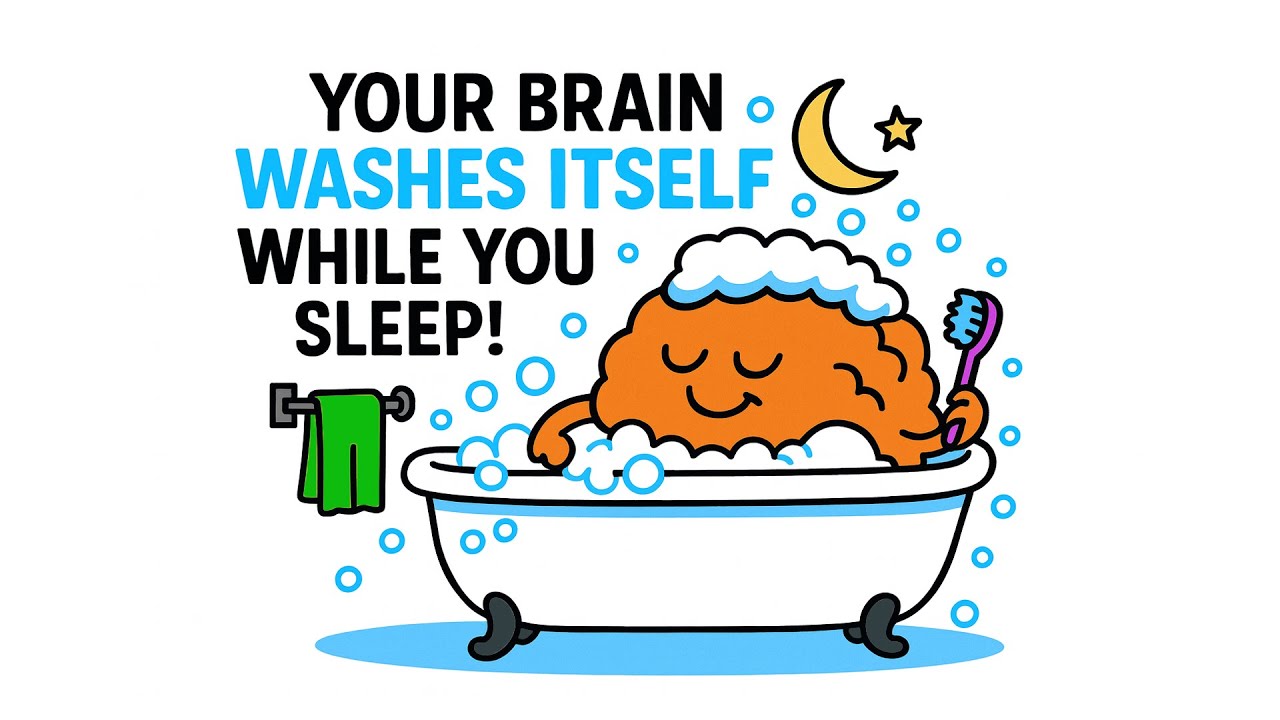While You Sleep, Your Brain Takes a Bath! 🧠🧽 | The Glymphatic System ...