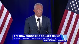 RFK Jr. suspends presidential campaign and endorses Trump