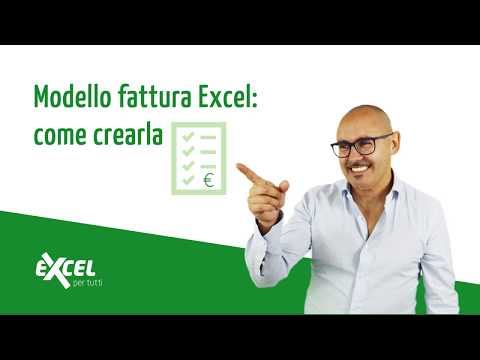 Modello fattura Excel: come crearla | Excel per tutti