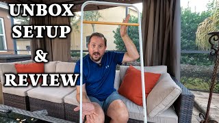 JEFEE Garment Rack Hang Clothes Rack Simple Garment Rack for Garment Storage Display Unbox & Review