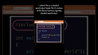 C Library Functions. @CodeSquad-Official #shorts #coding